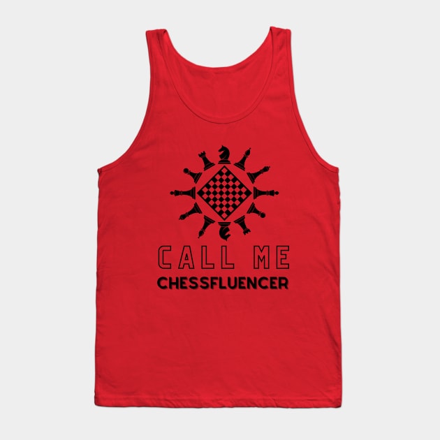 Chess Influencer Player Tank Top by Chessfluencer